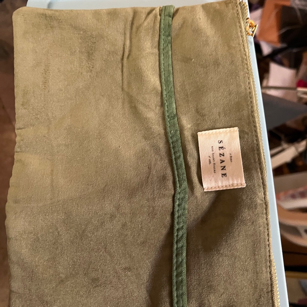 Sezane large makeup bag